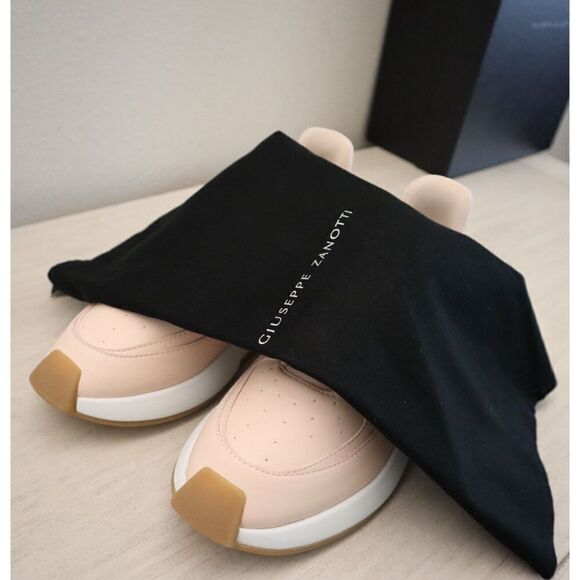 Giuseppe Zanotti Women's Sz 36 US 6 Nude Pink Omnia Donna Leather Sneakers - Picture 9 of 11